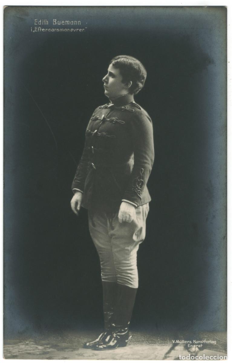 Postales: Actor BUEMANN, Edith_V. M&uuml;llers. 86. In Efferaarsnmanovrer
