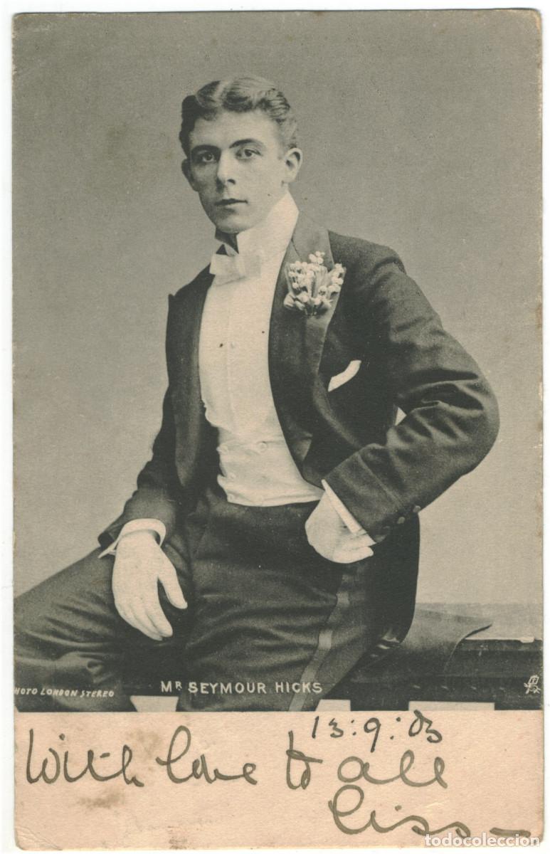 Postales: Actor HICKS, Seymour_Raphael Tuck (Celebrities of the Stage; 1052). Photo London Stereo