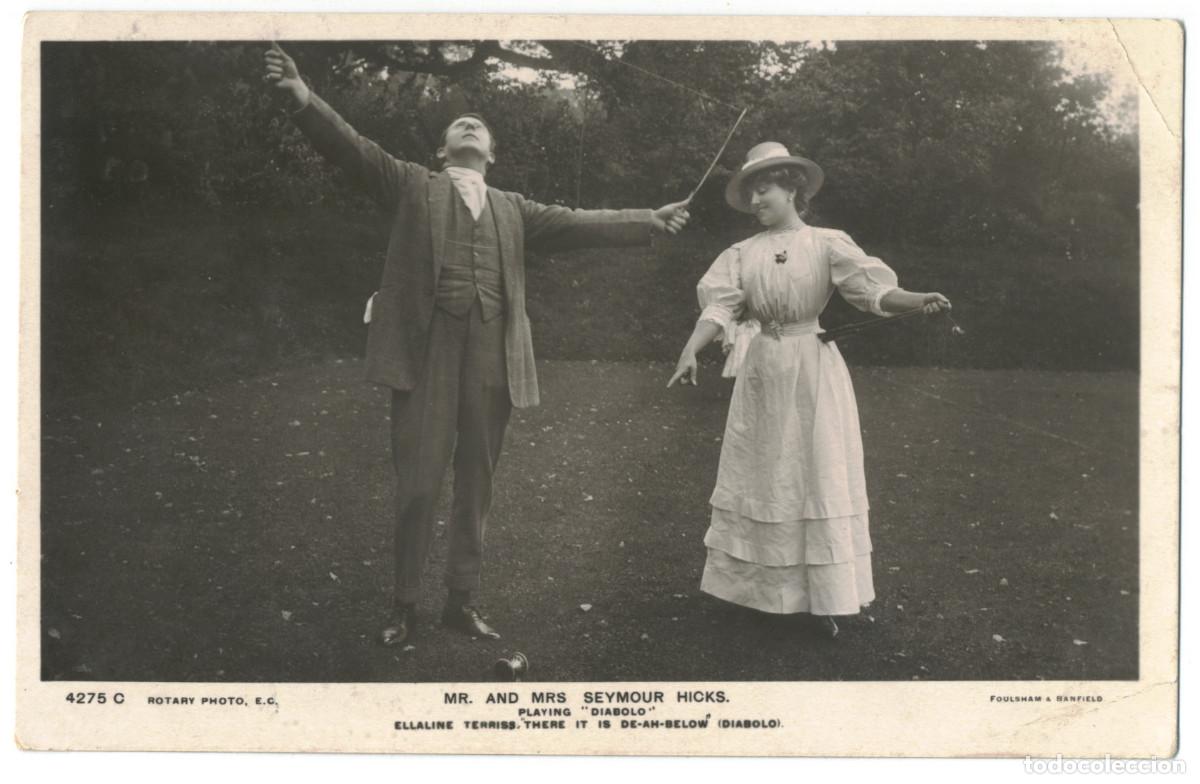 Postales: Actor HICKS, Betty Seymour & Mrs. Syemour Hicks_Rotary. 4275 C. Playing diabolo