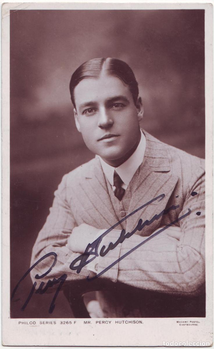 Postales: Actor HUTCHISON, Percy_ Philco; 3265 F. Photo Madame Pestel. Autograph Firmada