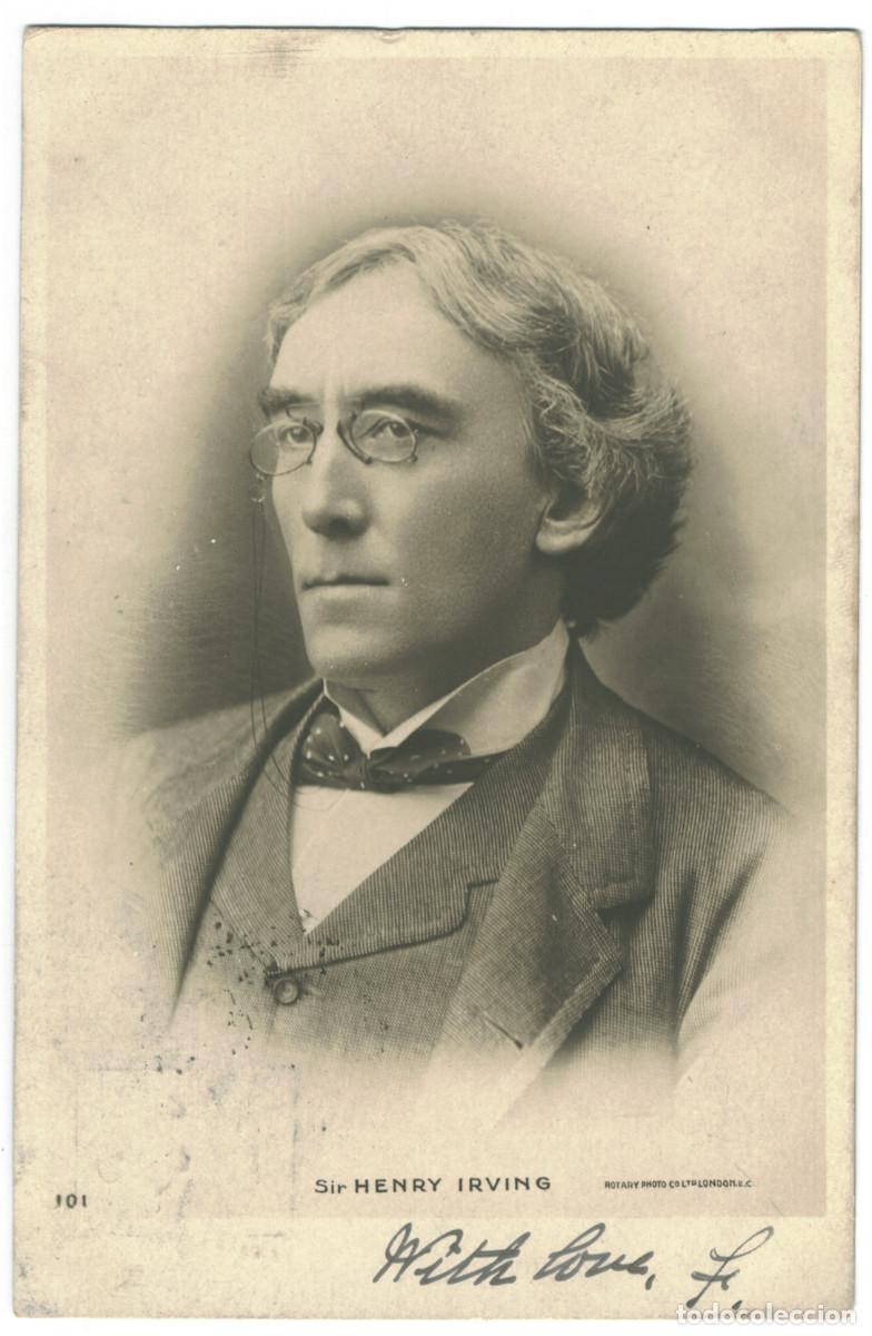 Postales: Serie 8 Postales Actor eduardiano IRVING, Henry B._Rotary. 101 A, B, C, E, F, H, J