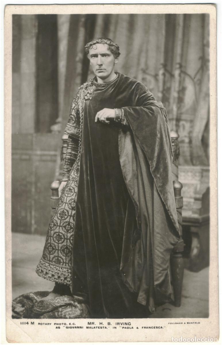 Postales: Serie 10 Postales Actor eduardiano IRVING, Henry B._Rotary. 1114 A, B, C, D, K, L, M, O, P, S, T
