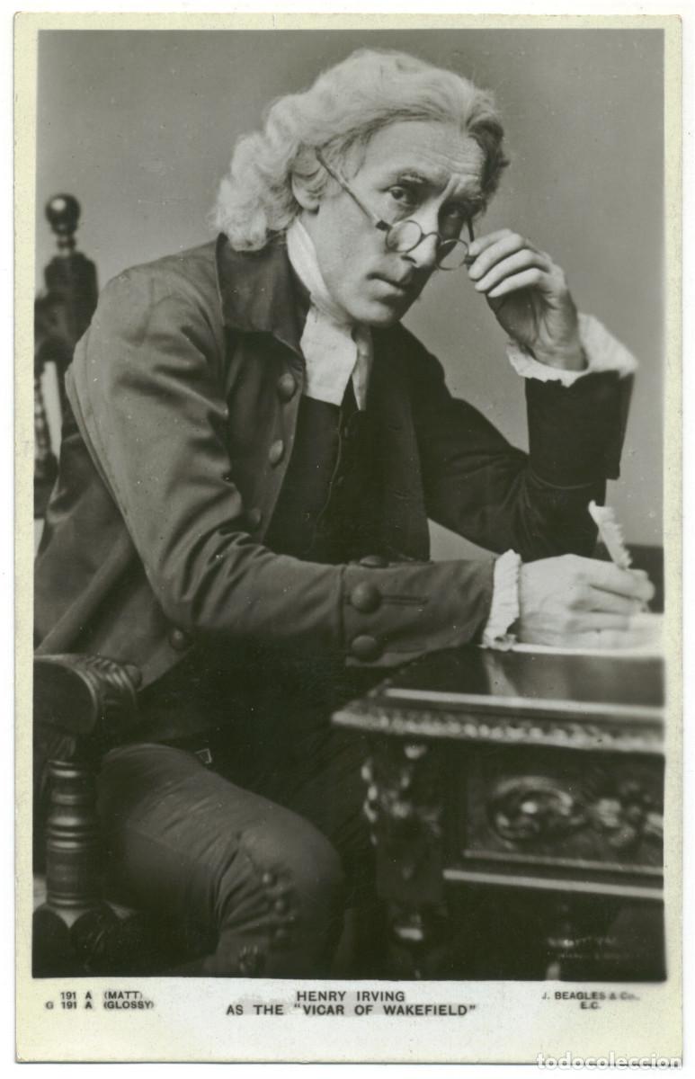 Postales: Serie 5 Postales Actor eduardiano IRVING, Henry B._Beagles 191 A, C, E, G, H