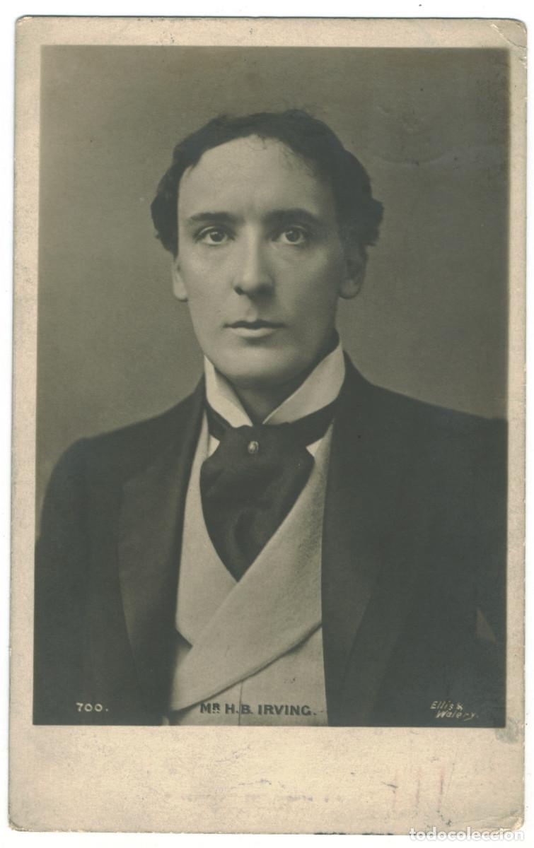 Postales: Actor eduardiano IRVING, Henry B._Beagles. 700. Photo Ellis & Wal&eacute;ry