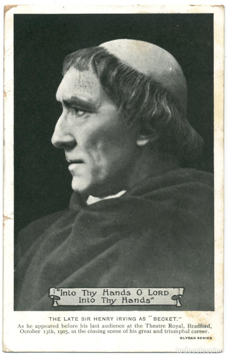 Postales: Actor IRVING, Henry B._Glydax. As Becket