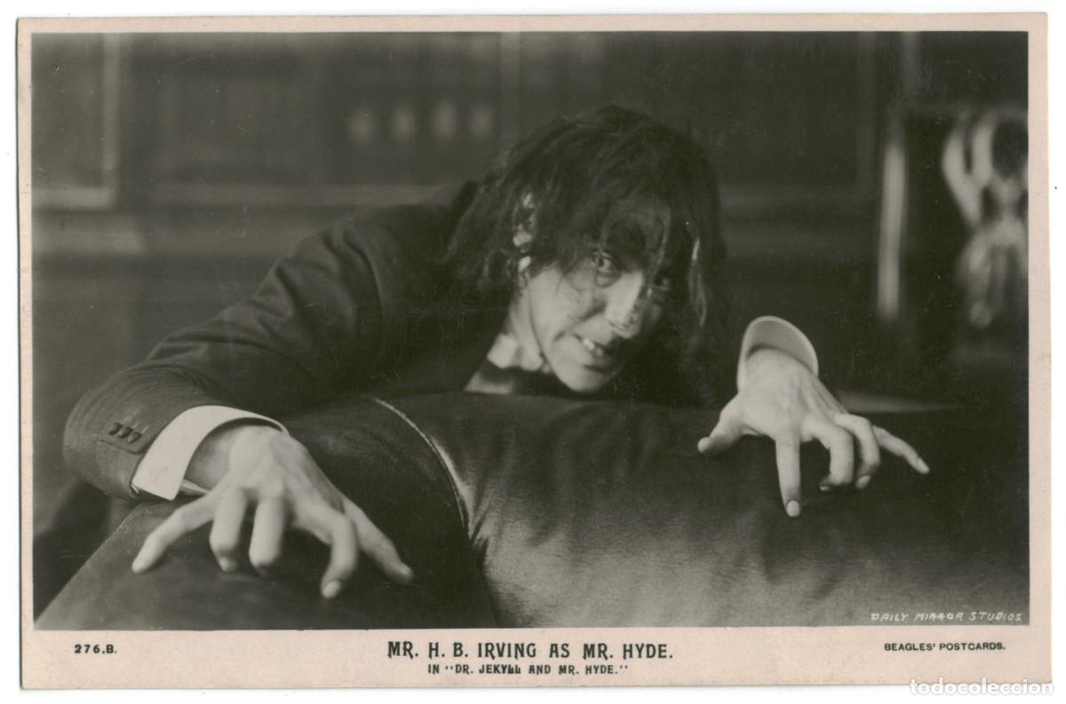 Postales: Actor eduardiano IRVING, H. B. As Mr Hyde in Dr Jekyll and Mr Hyde_Beagles; 276 B. Photo Daily Mirro
