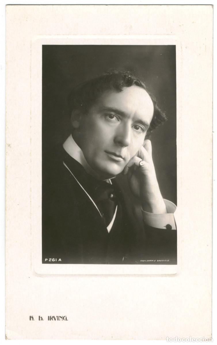 Postales: Actor eduardiano IRVING, Henry B._Rotary (Plate Sunk Gem; 261 A). Photo Foulsham & Banfield