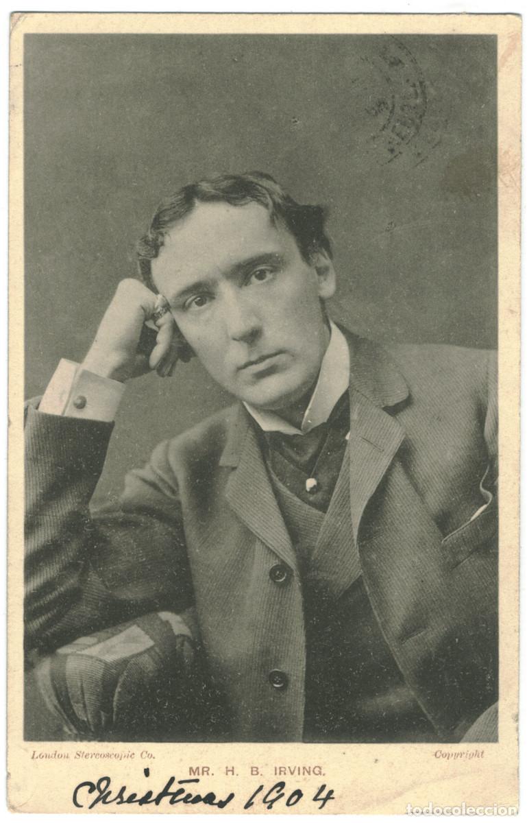 Postales: Actor eduardiano IRVING, Henry B._Davidson (Stageland; 6061). Photo London Stereoscopic