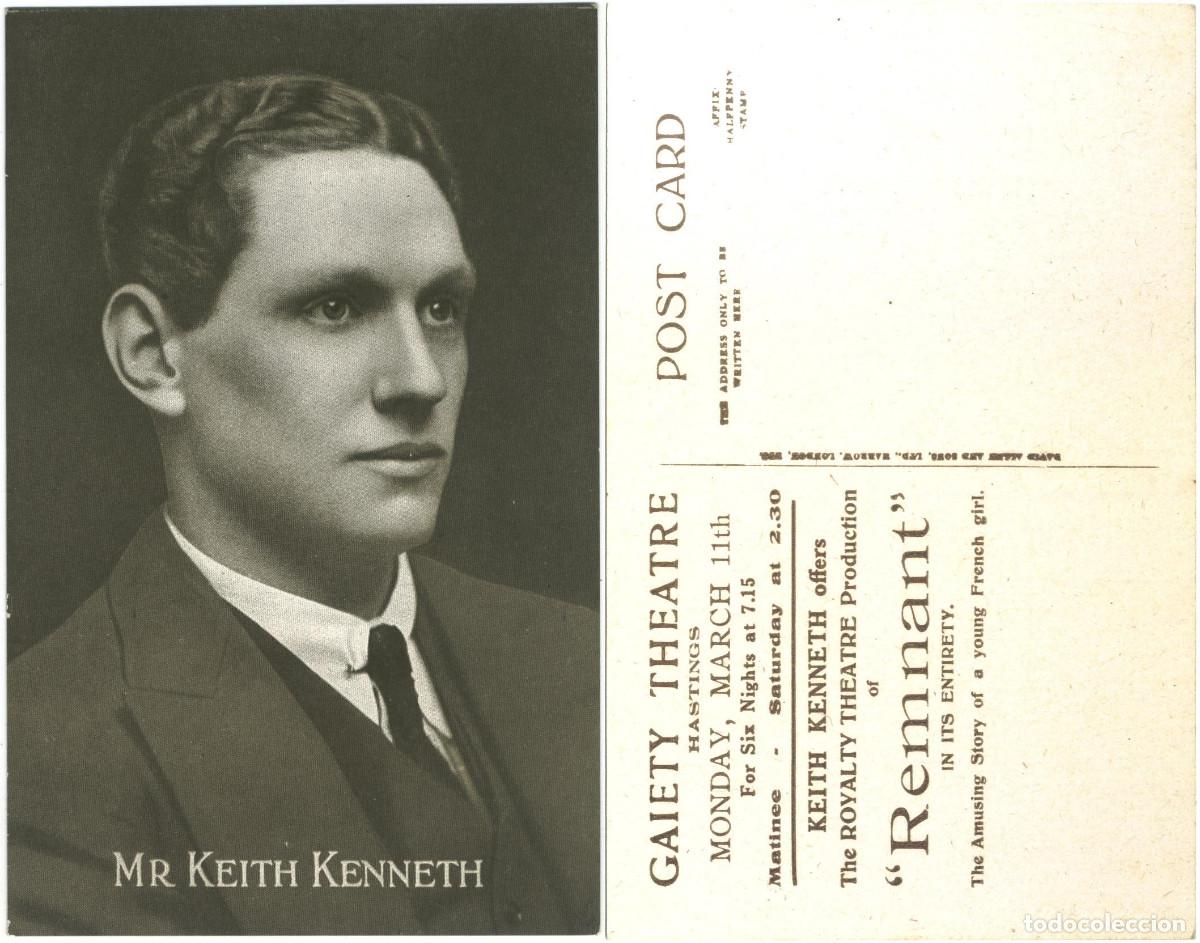 Postales: Actor KENNETH, Keith_David Allen. In Remnant (Gaiety Theatre. Hasting)