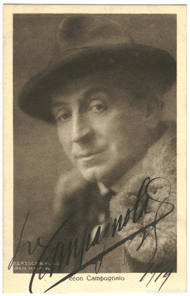 Postales: Tenor CAMPAGNOLA, Mr._Berssenbrugge dem Haag. Signed Autograph Firmada