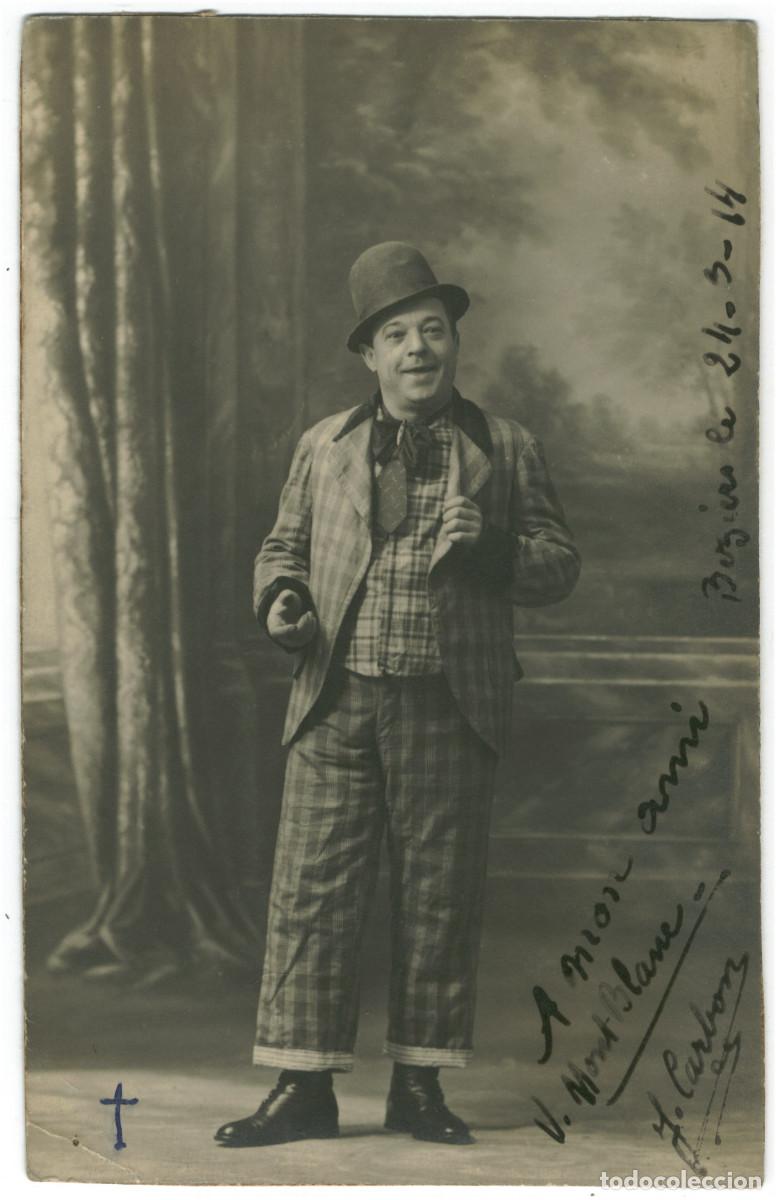 Postales: Tenor CARBON, J._Sin datos. Signed Autograph Firmada
