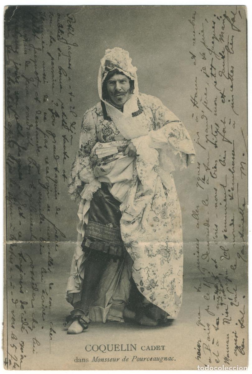Postales: Actor COQUELIN, Constant (Coquelin Ain&eacute;)_Sin datos. In Monsieur de Pourceaugnac