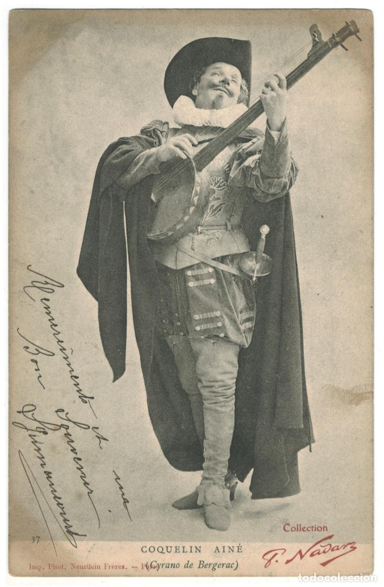Postales: Actor COQUELIN, Constant (Coquelin Ain&eacute;)_Neurdein. 37. As Cyrano de Bergerac. Photo Nadar