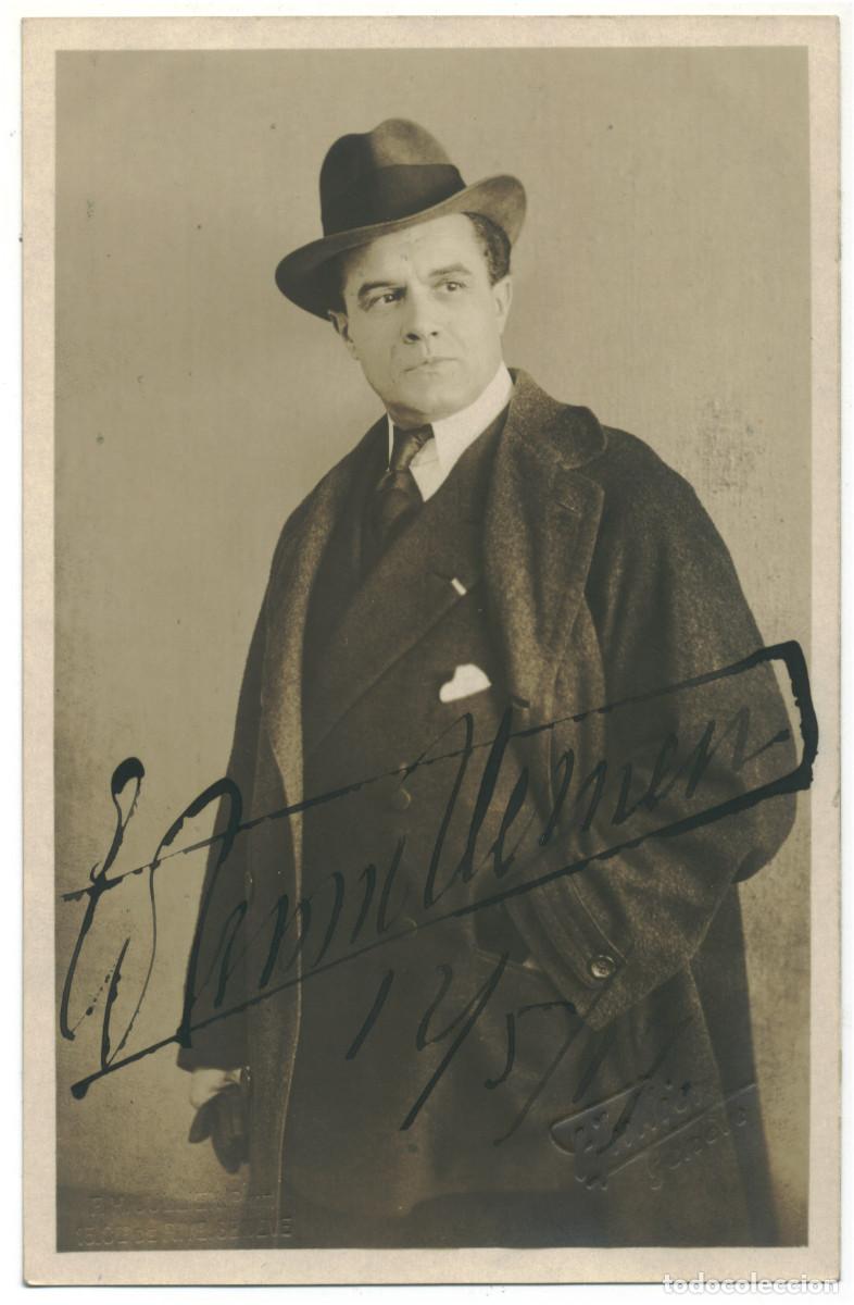 Postales: Actor CLEMENT, Edmond_Thullier (Gen&egrave;ve). Photo F. H. Jullien. Autograph Firmada