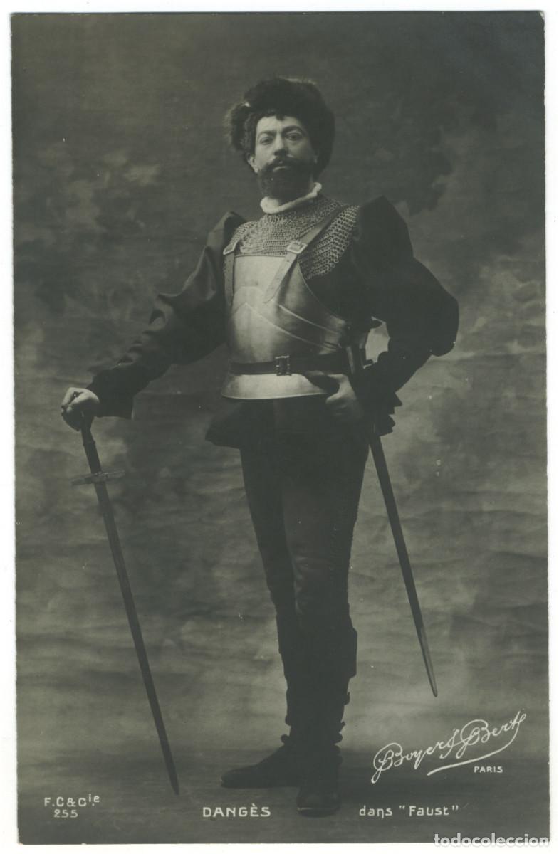 Postales: Actor DANG&Eacute;S_F. C.. 255. In Faust. Photo Boyer & Bert