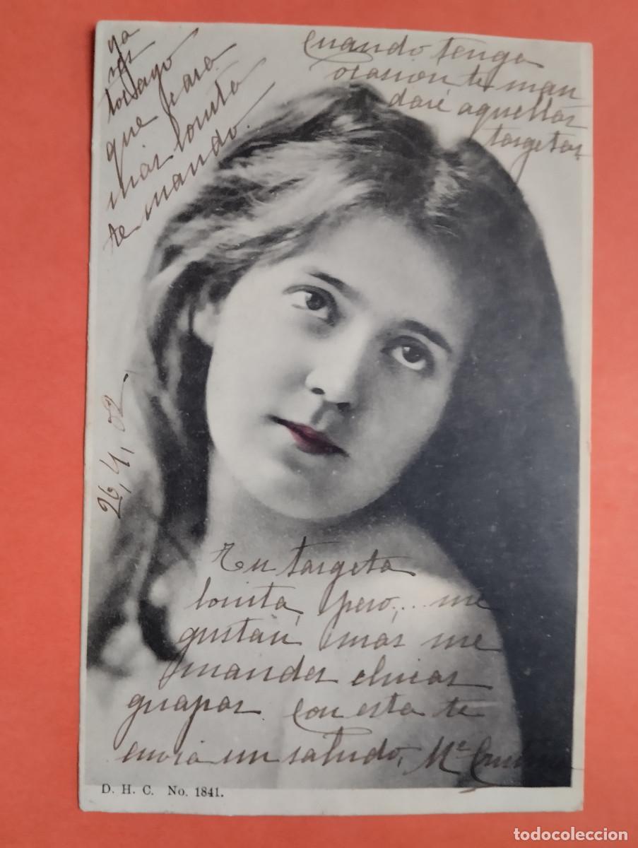 Postais: JHR - POSTAL MUJER.. AL POETA HUESCA CRISTINO GASOS SAMITIER VER DESCRIPCION
