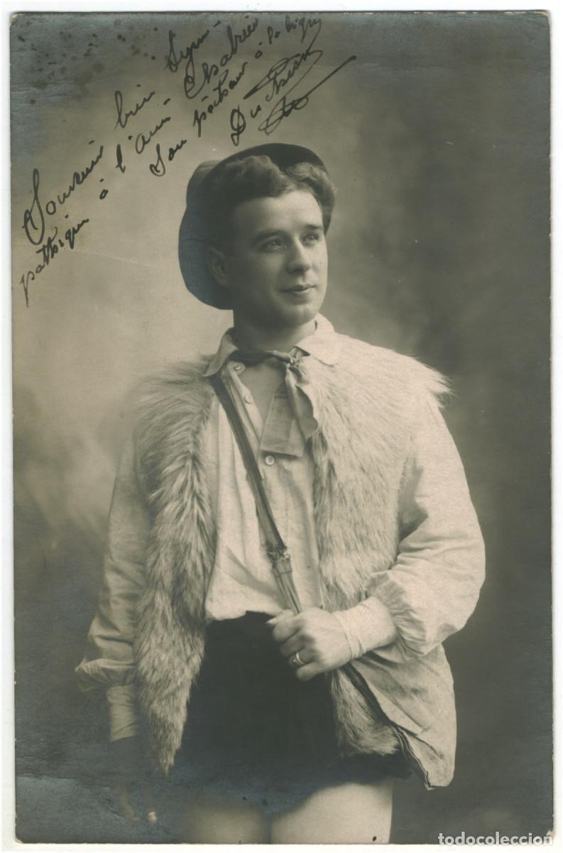 Postales: Actor DUCHESU, C. Ph._Villard. Signed Firmada Autograph