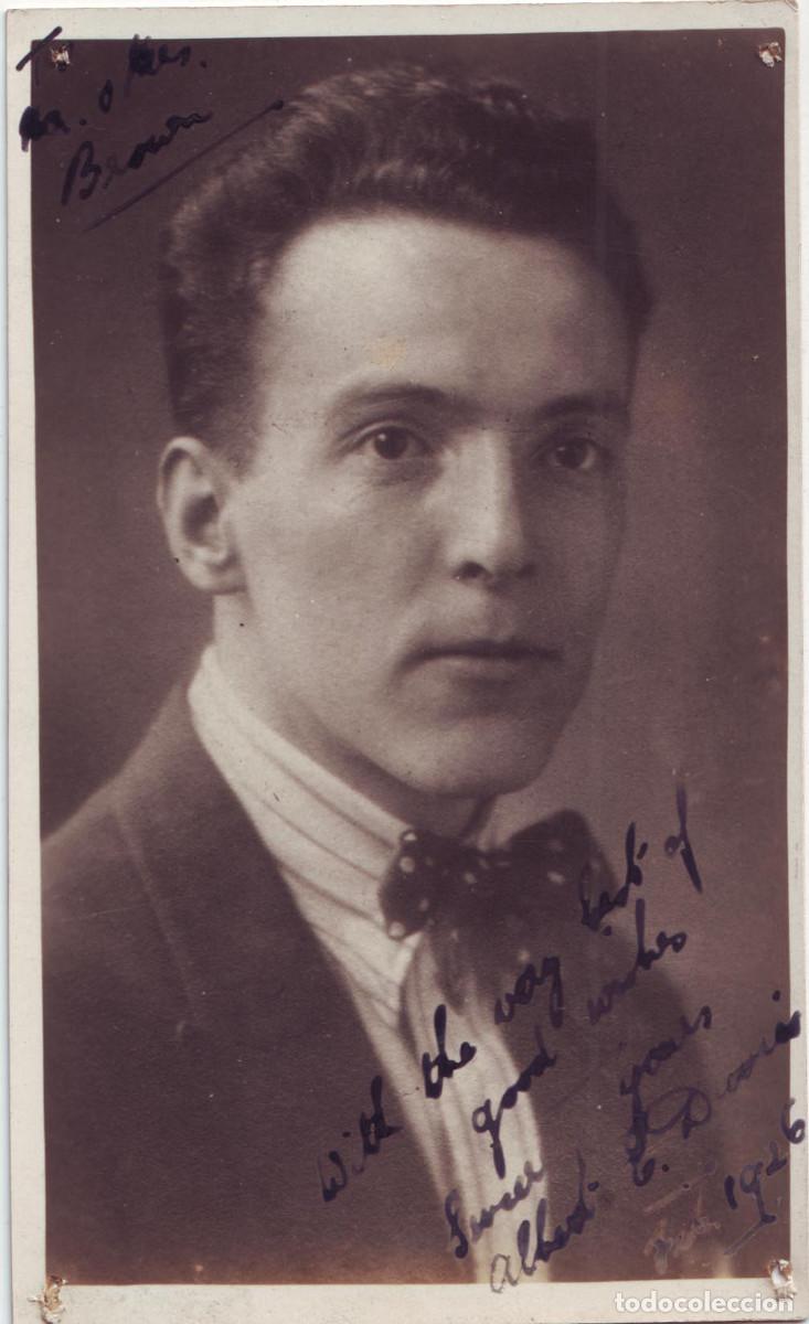 Postales: Actor DAVIES, Albert E._Sin datos. Signed (1926) Firmada Autograph