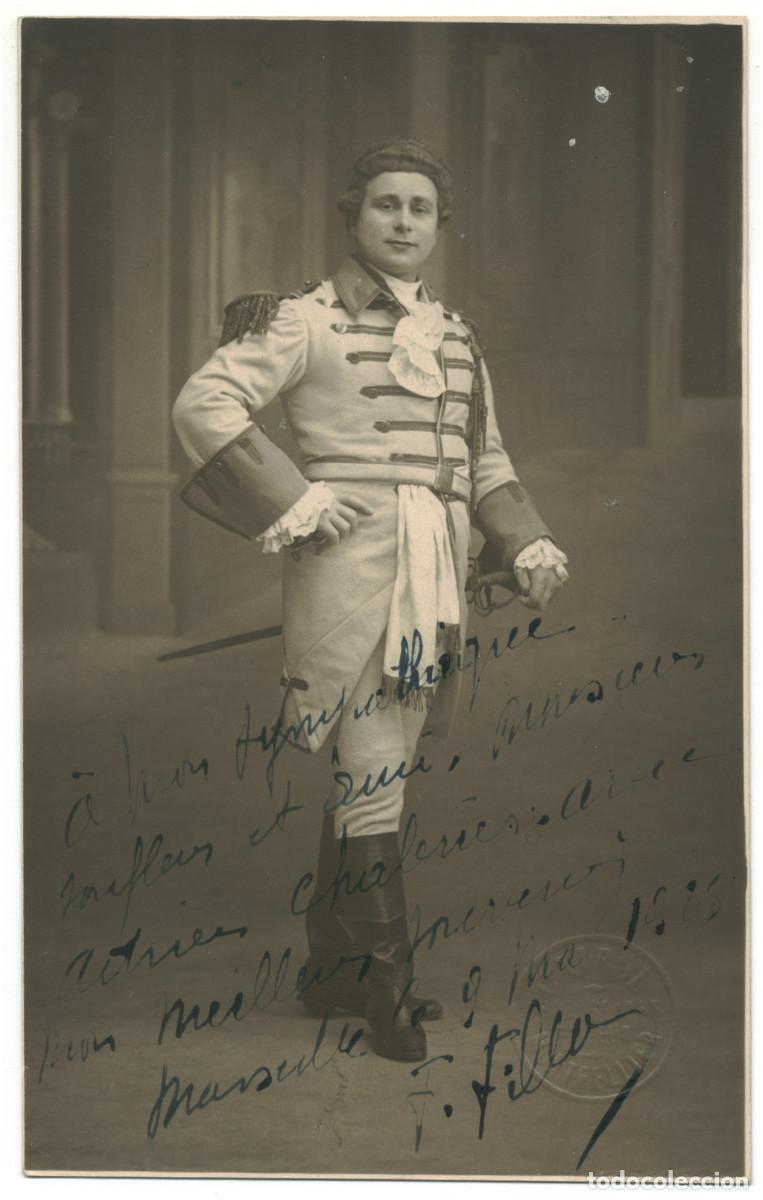 Postales: Actor FILLES, F._Sin datos. Signed Firmada Autograph
