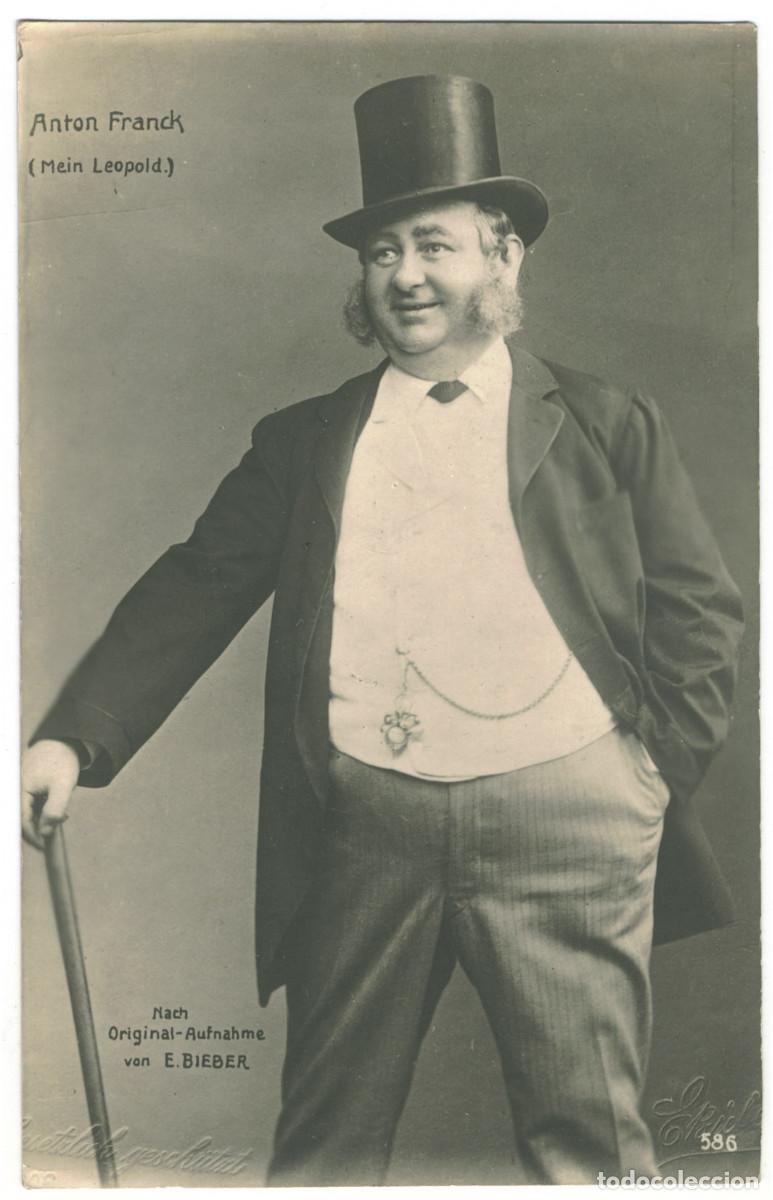 Postales: Actor FRANCK, Anton_Fr. Groth. 586. In Mein Leopold. Photo E. Bieber