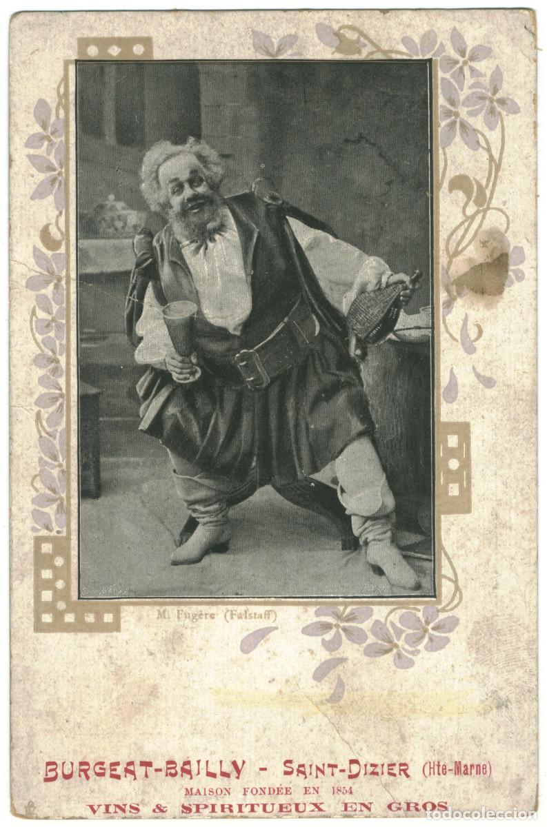 Postales: Actor FUG&Egrave;RE. M._Sin datos. As Falstaft
