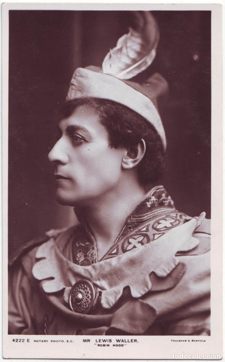 Postales: 5 Postales seriadas Actor WALLER, Lewis (Robin Hood)_Rotary; 4222 C, D, E, H, I. Foulsham & Banfield