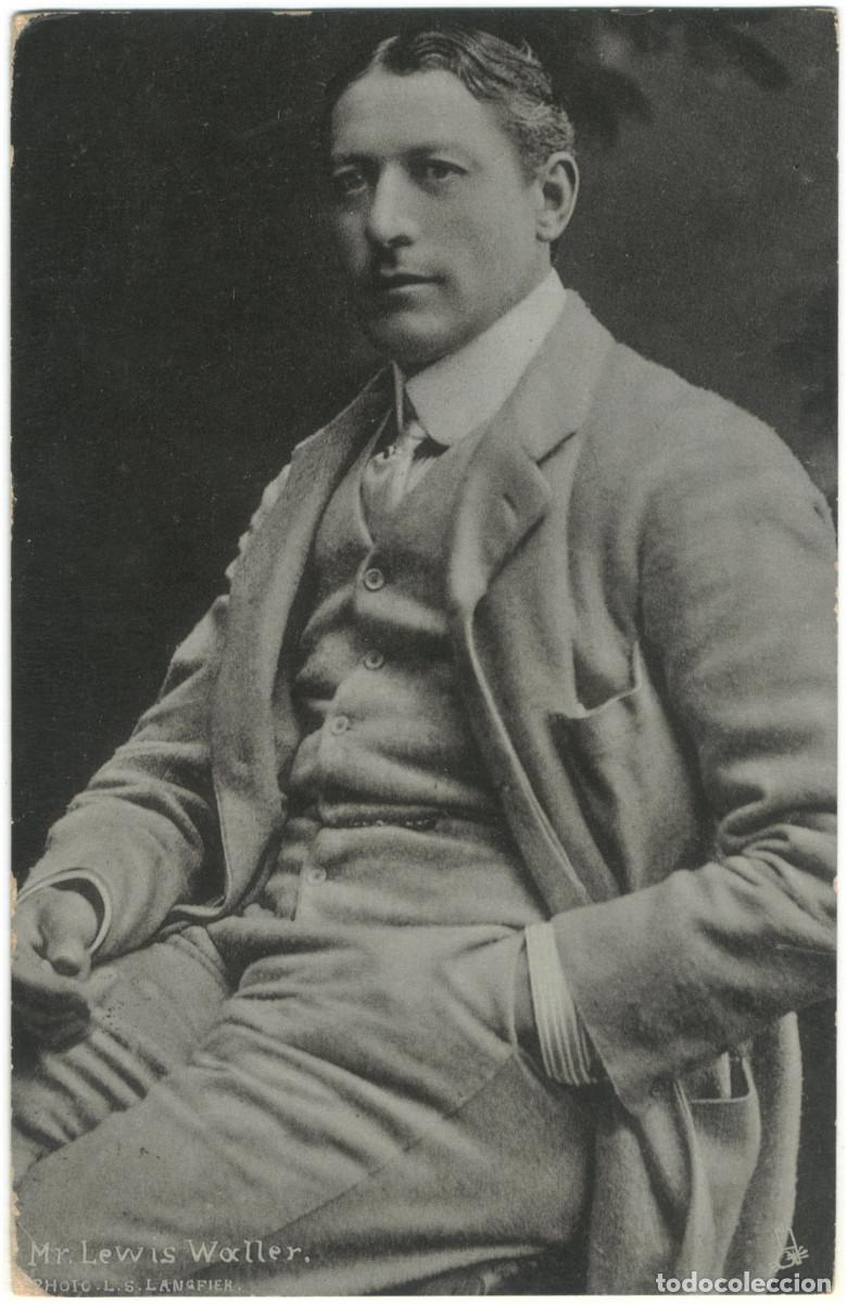 Postales: Actor eduardiano WALLER, Lewis_Raphael Tuck (Silverette. Celebrities of the Stage; 6508). Photo Lang