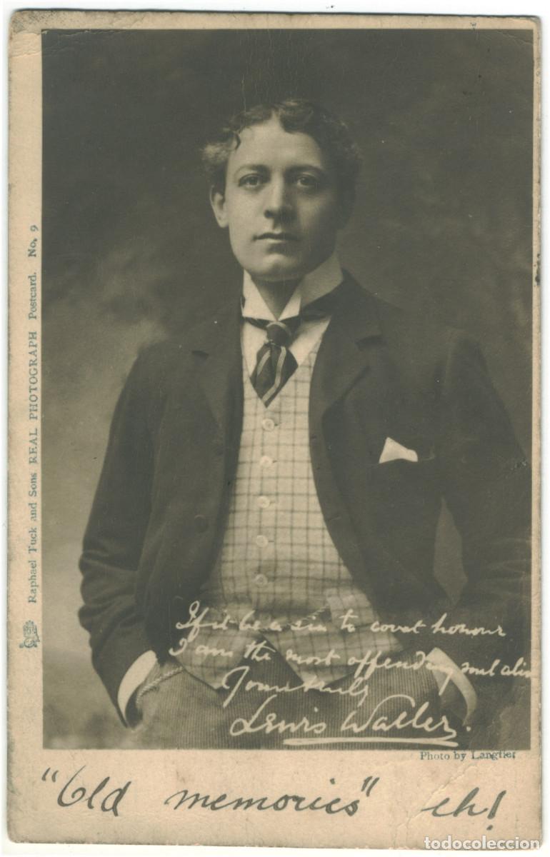 Postales: Actor eduardiano WALLER, Lewis_Raphael Tuck (Real Photograph; 9) . Photo Langfier. Editorial Sign