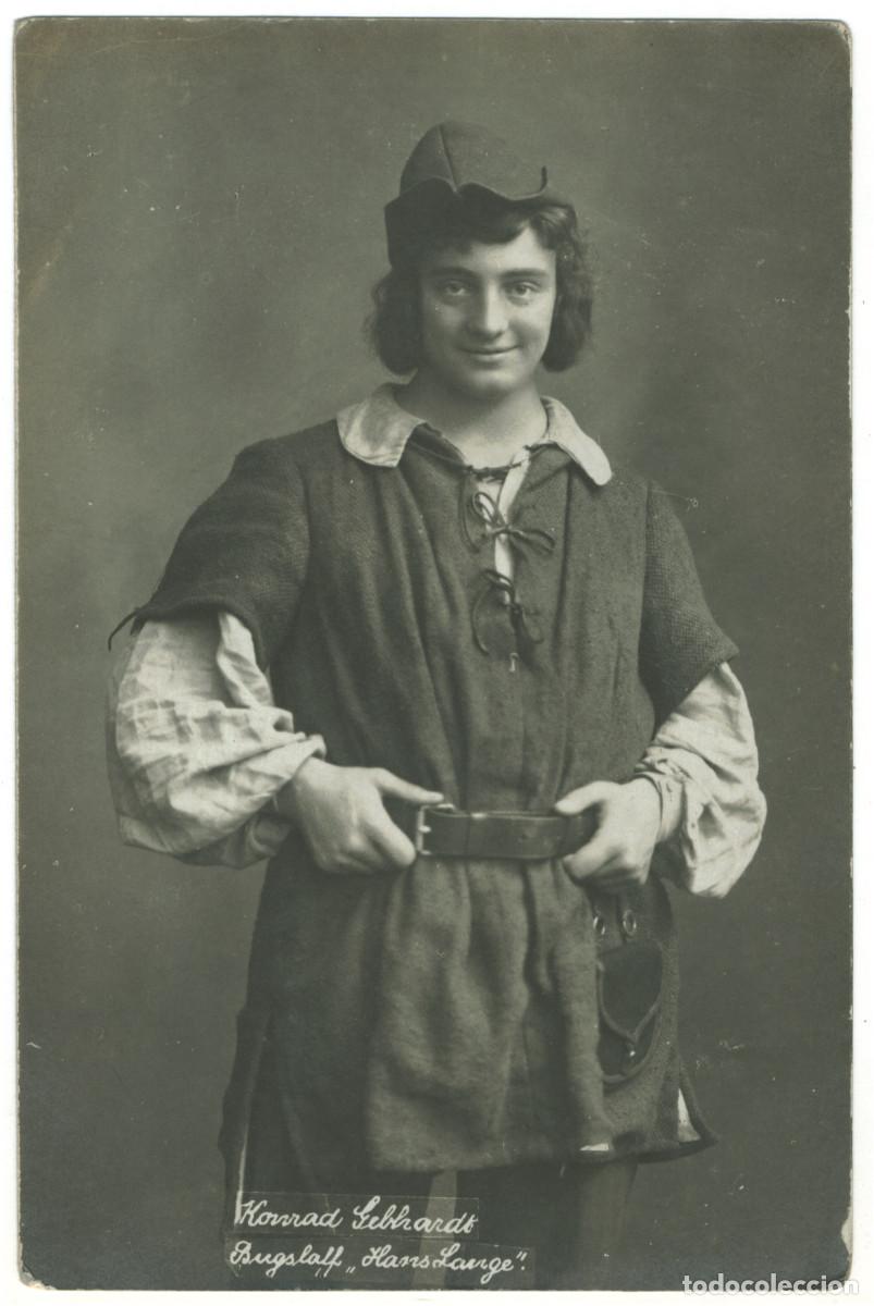 Postales: Actor GEBHARDT, Konrad_A. Mocsigay. As Bugslaff in Hans Lange
