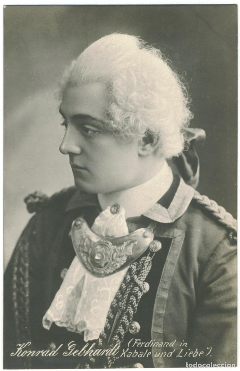 Postales: Actor GEBHARDT, Konrad_M. Geilenfeld. As Ferdinand in Kabale und Liebe