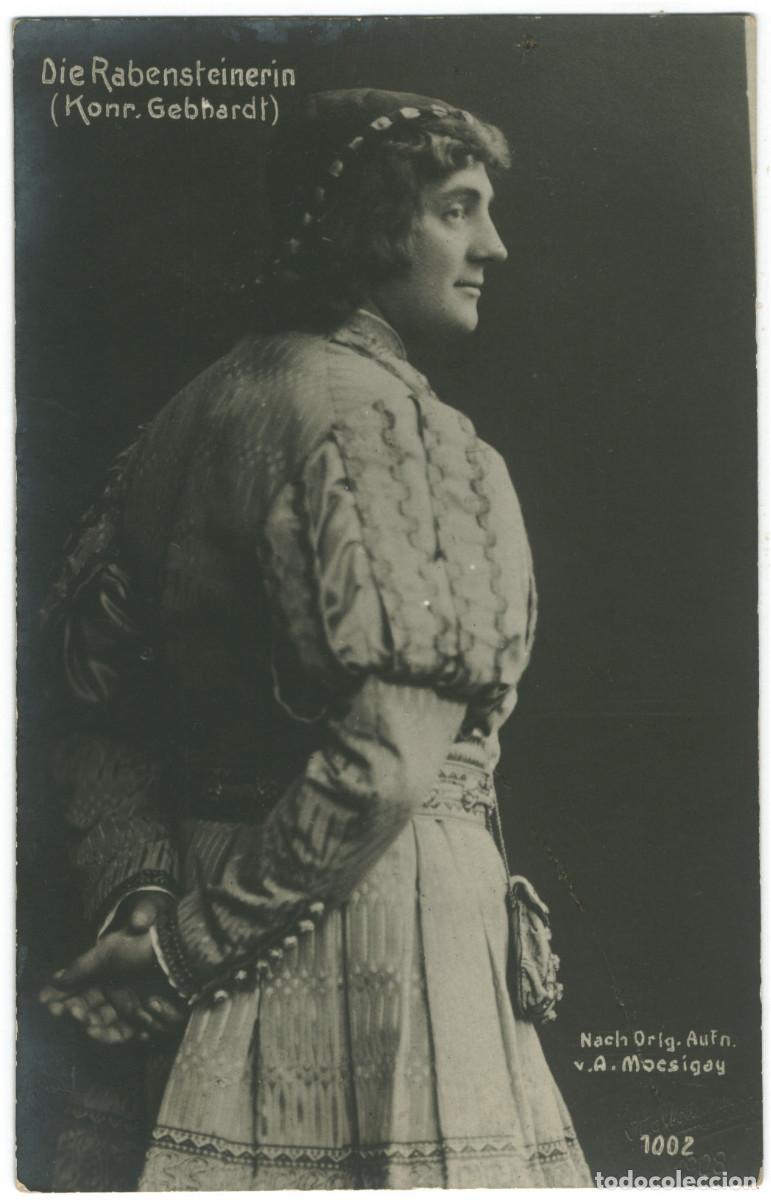 Postales: Actor GEBHARDT, Konrad_Arthur L&ouml;he. 1002. As Die Rebensteinerin. Photo A. Mocsigay