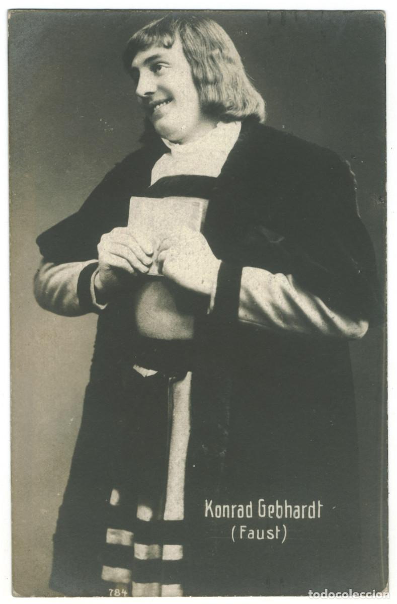 Postales: Actor GEBHARDT, Konrad_Sin datos. 784. As Faust