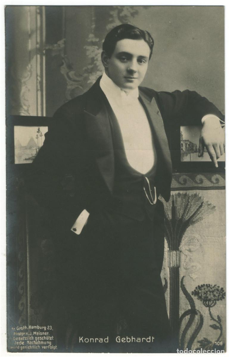 Postales: Actor GEBHARDT, Konrad_Fr. Groth. 106. Photo H. J. Meisner