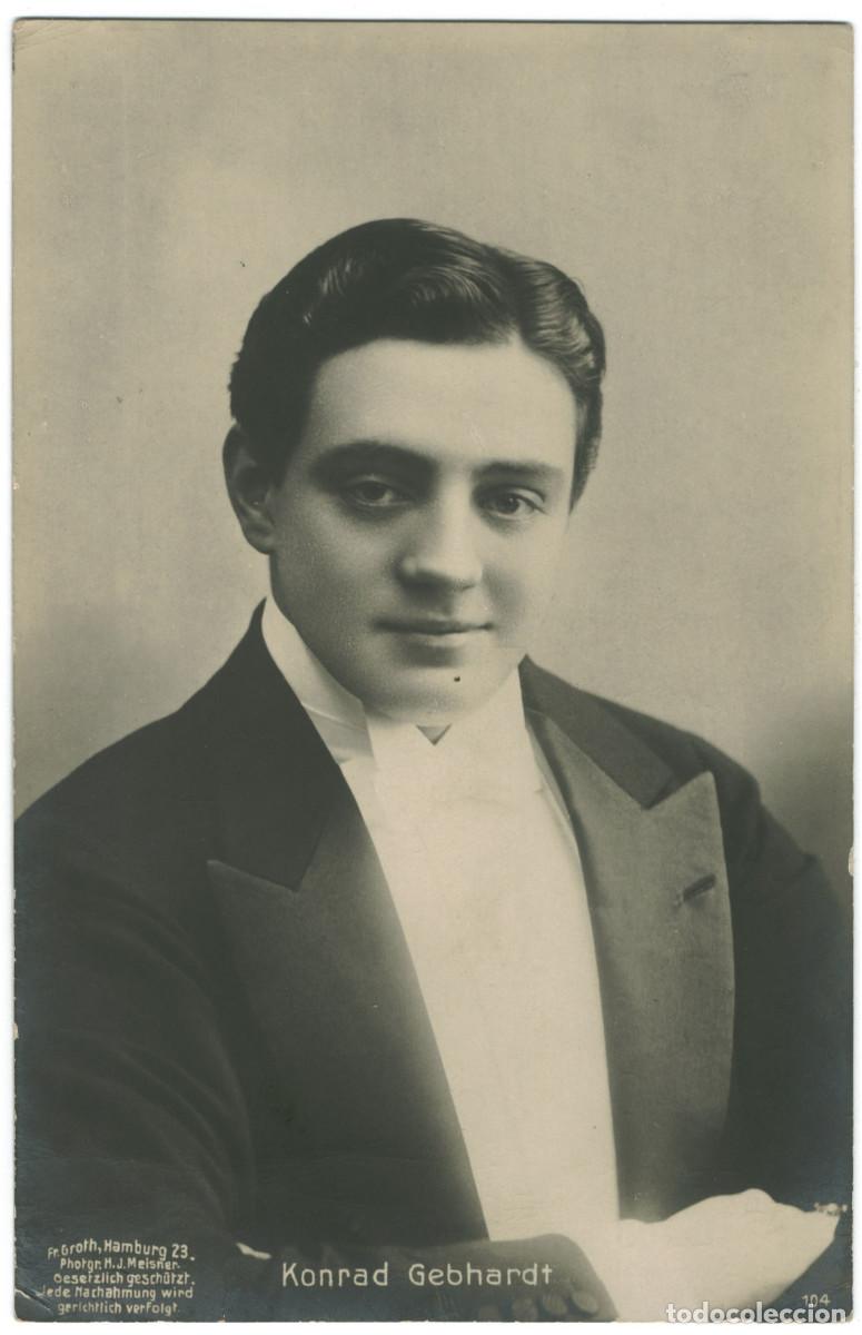Postales: Actor GEBHARDT, Konrad_Fr. Groth. 104. Photo H. J. Meisner