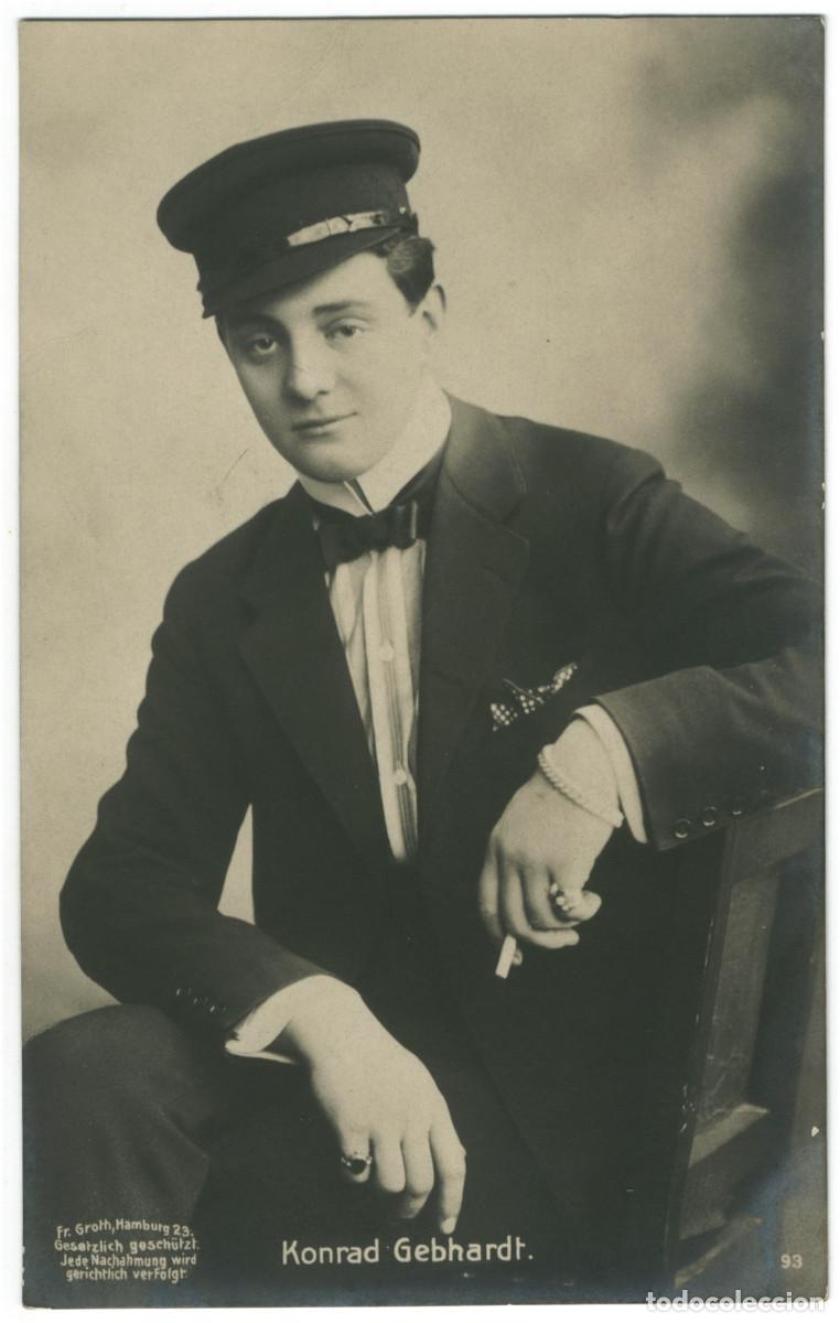 Postales: Actor GEBHARDT, Konrad_Fr. Groth. 93. Photo H. J. Meisner