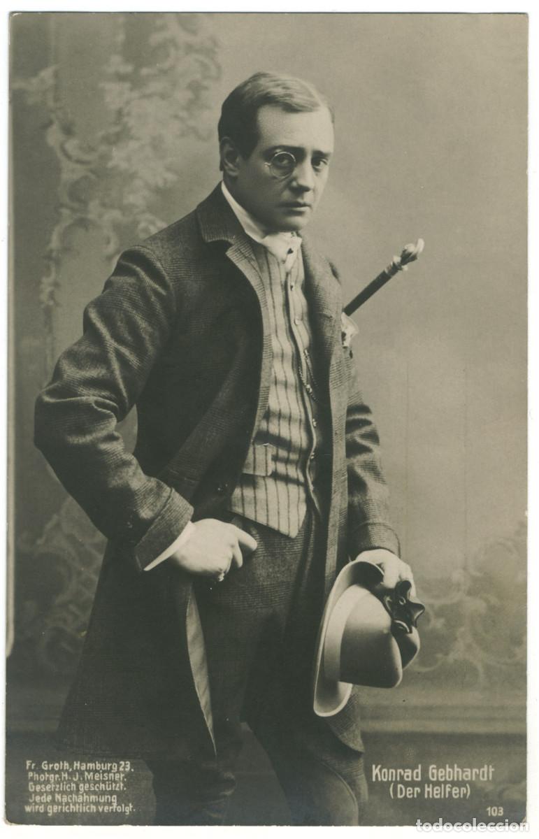 Postales: Actor GEBHARDT, Konrad_Fr. Groth. 103. In Der Helfer. Photo H. J. Meisner