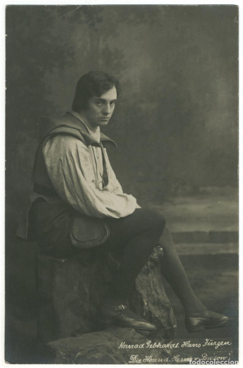 Postales: Actor GEBHARDT, Konrad_A. Mocsigay. As Hans J&uuml;rgen in Die Hosen a. Herna v. Bredon
