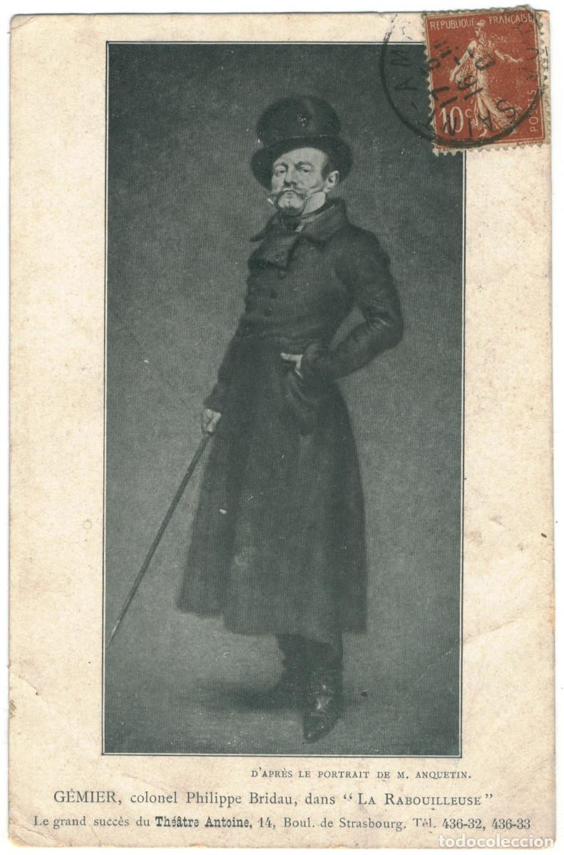 Postales: Actor G&Egrave;MIER_Th&eacute;&acirc;tre Antoine. As Philippe Bridau in La Rabouilleuse. Portrait M. Anquetin