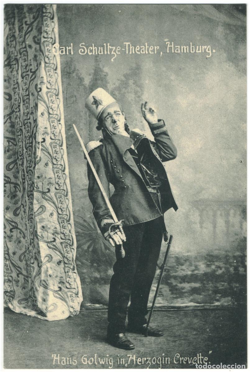 Postales: Actor GOLWIG, Hans_Schaul.103499. In Herzogin Crevette, at Carl Schultze Theater