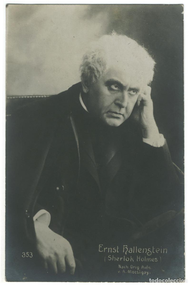 Postales: Actor HALLENSTEIN, Ernst_Arthur L&ouml;he. 353. In Sherlock Holmes. Photo A. Mocsigay