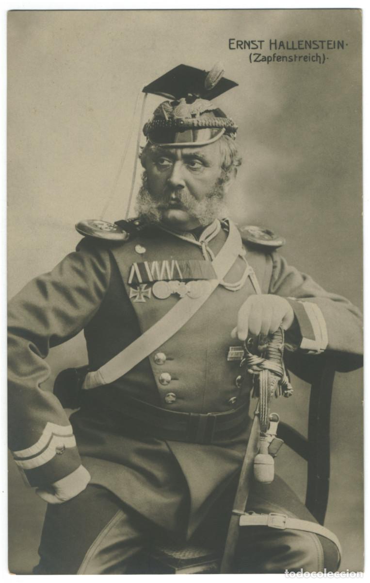 Postales: Actor HALLENSTEIN, Ernst_M. Geilenfeld. Zapfenstreich