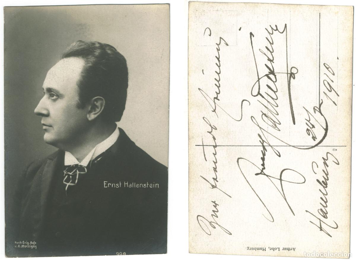 Postales: Actor HALLENSTEIN, Ernst_Arthur L&ouml;he. 998. Photo A. Mocsigay. Signed Firmada Autograph