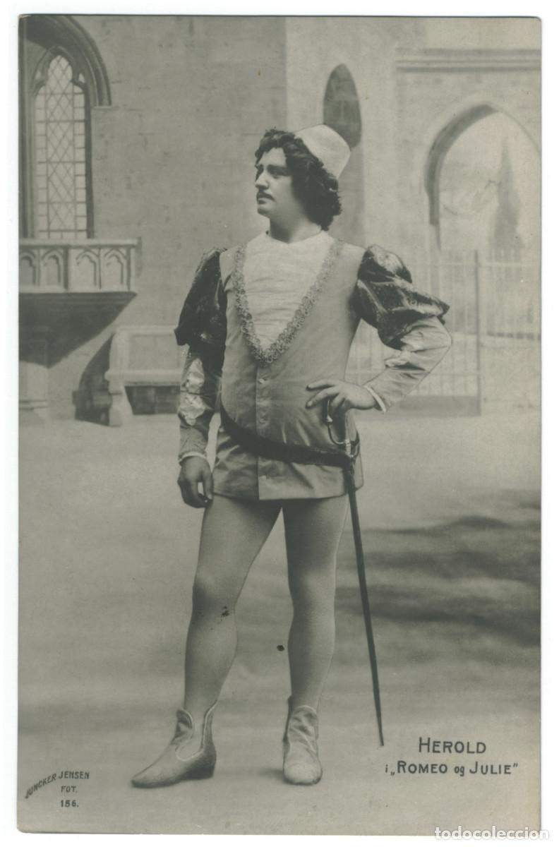 Postales: Actor HEROLD, Vilhelm_Juncker Jensen. 156. In Romeo i Julie