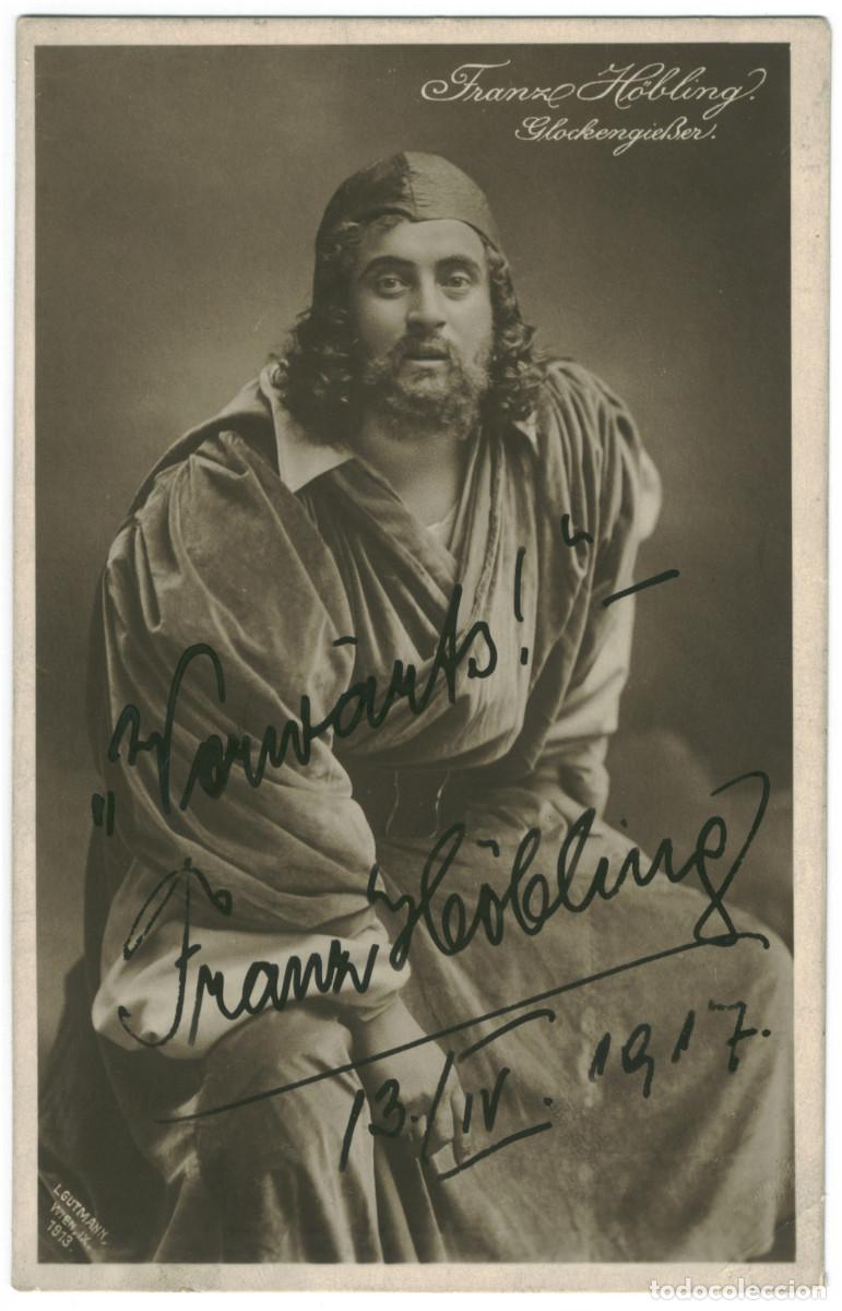 Postales: Actor H&Ouml;BLING, Franz_L. Gutmann. Glockengiesser. Signed Autograph Firmada