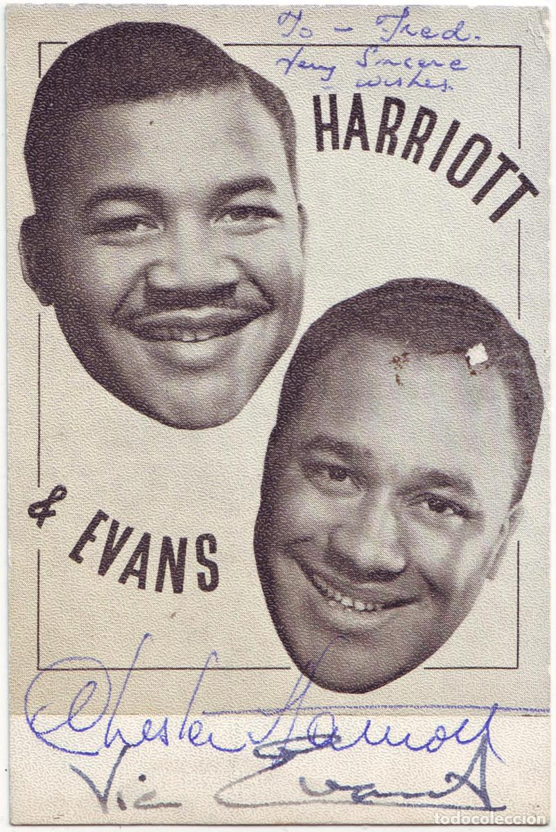 Postales: Actor HARRIOTT & EVANS_Sin datos. Autograph Firmada