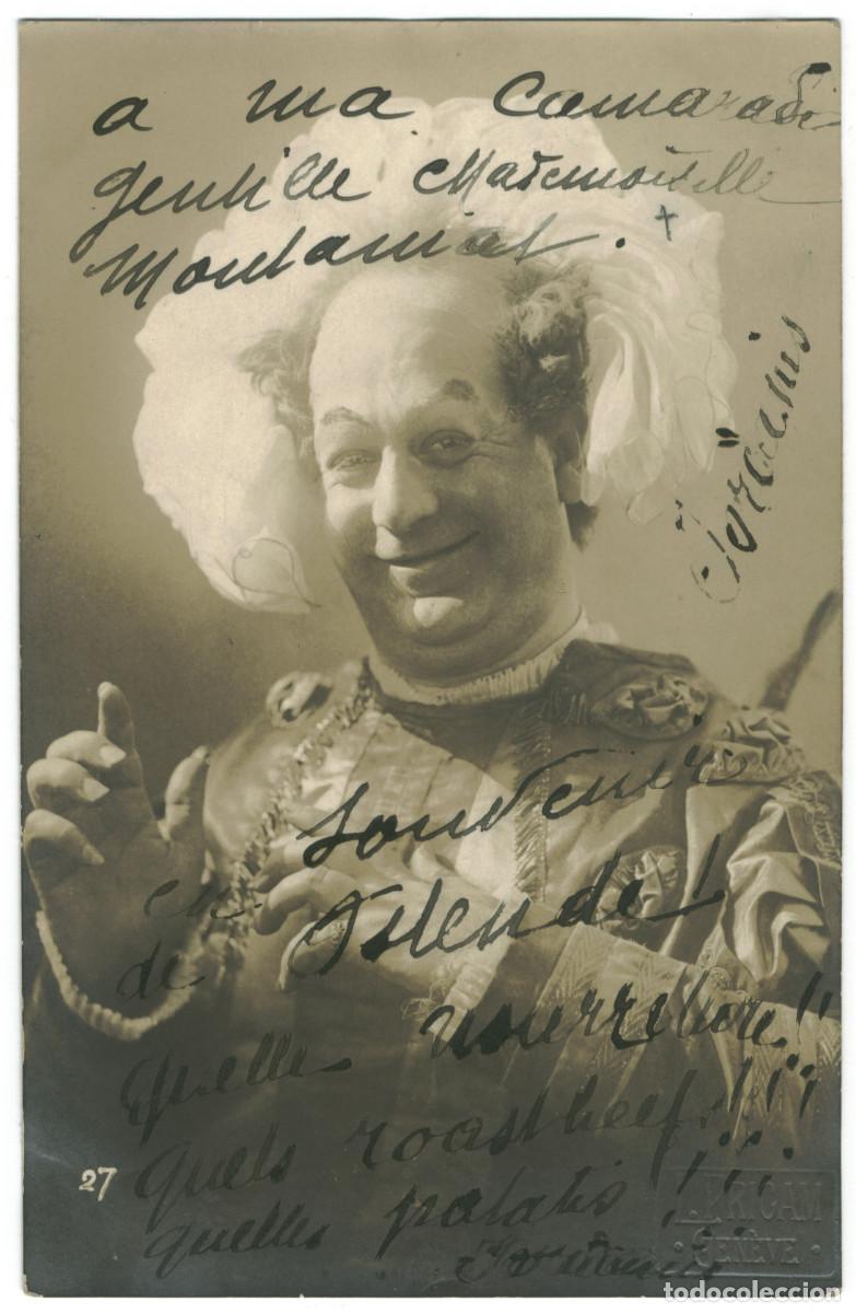 Postales: Actor JORDANIS_L. Prigam. 27. In La Mascotte Laurent XVII. Signed Autograph Firmada