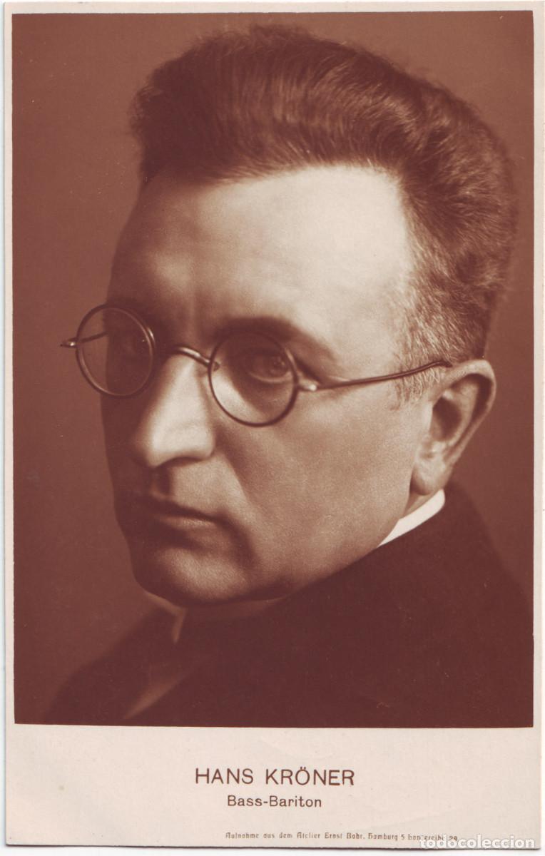 Postales: Actor KR&Ouml;NER, Hans (Bass bariton)_Ernst Bahr