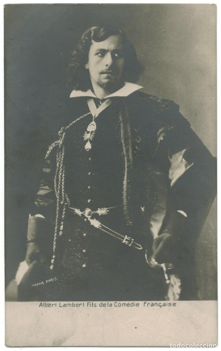 Postales: Actor LAMBERT, Albert. Fils_Sin datos. Com&eacute;die Fran&ccedil;aise. Photo Nadar