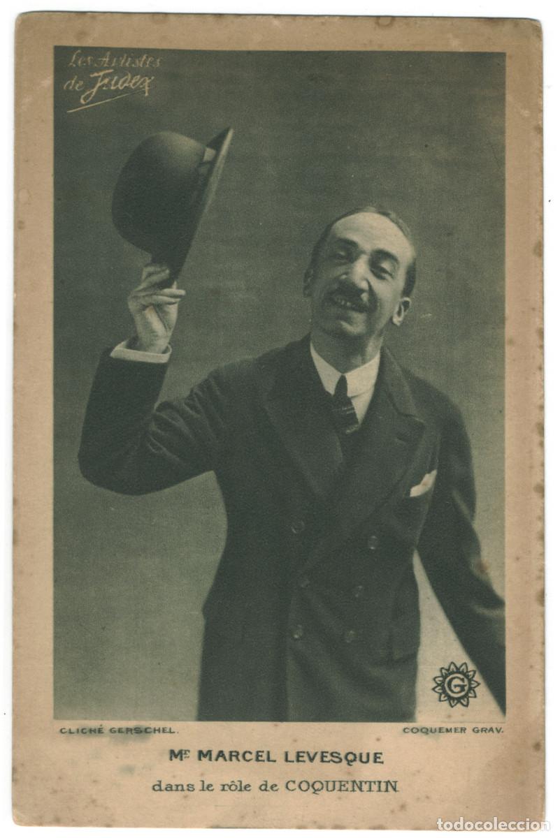 Postales: Actor LEVESQUE, Marcel_Coquemer. Les Artistes de Judex. As Coquentin