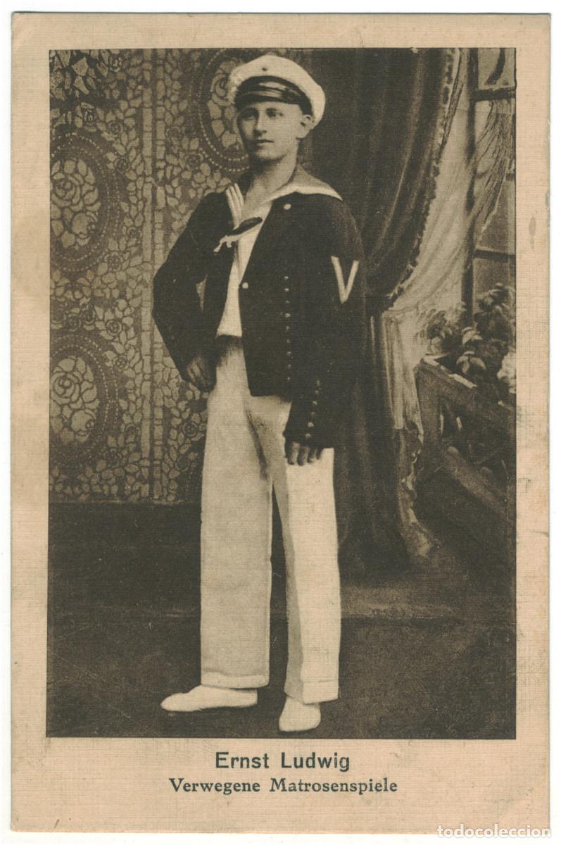 Postales: Actor LUDWIG, Ernst_L&uuml;becker Lichtbr&uuml;ck Anstalt. Verwegene Matrosenspiele